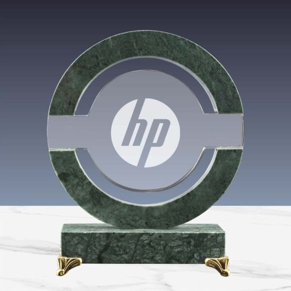 Personalized Round Crystal and Marble Awards