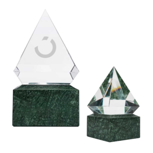 Personalized Diamond Shaped Crystal Awards