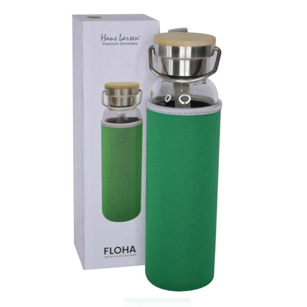 Personalized Borosilicate Glass Bottle with Neo Sleeve