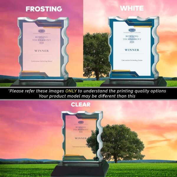 Personalized Vertical Crystal and Marble Awards