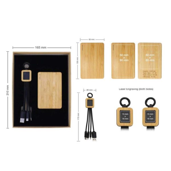 Personalized Bamboo Technology Gift Sets