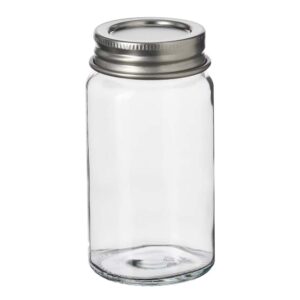 Customized Spice jar Clear Glass Stainless Steel 600ml | GULDFISK