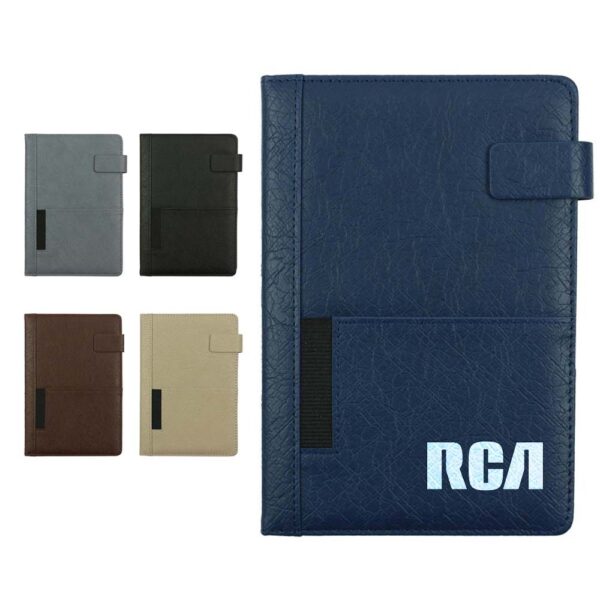 Personalized A5 PU Notebooks with Front Pocket