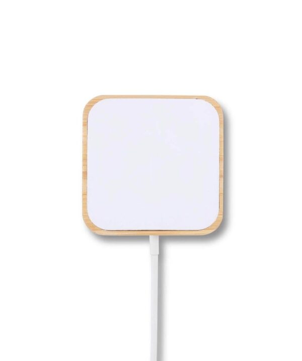 15W Square Bamboo Magsafe Wireless Charger