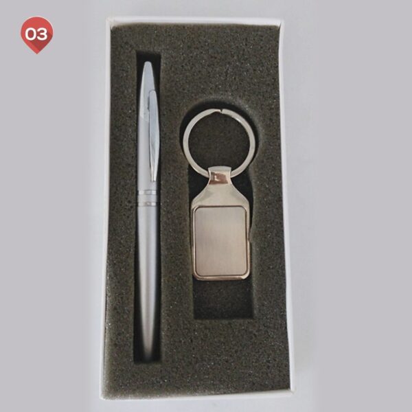 Metal Pen and Key Chain Gift Set