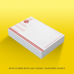 White Laid Letterheads