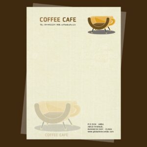 Cream-Lining-Textured-Business-Letterheads