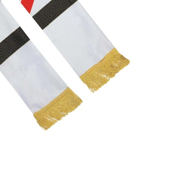 Promotional UAE Flag Polyester Scarf with Gold Tassel