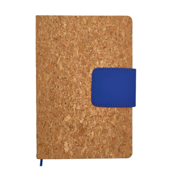 Eco-Friendly Cork Notebook with PU Magnetic Closure & Pen Loop