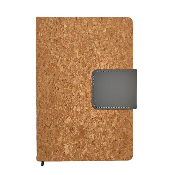 Eco-Friendly Cork Notebook with PU Magnetic Closure & Pen Loop