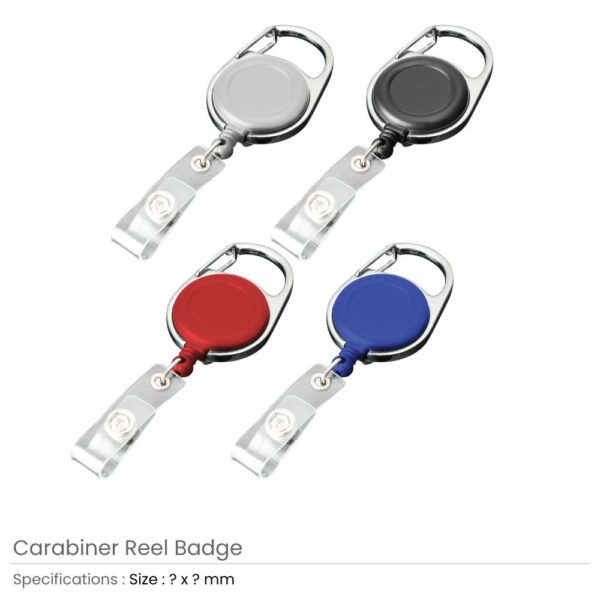 Carabiner Reel Badges