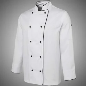 White Poly Cotton Chef Coats Cook Uniform