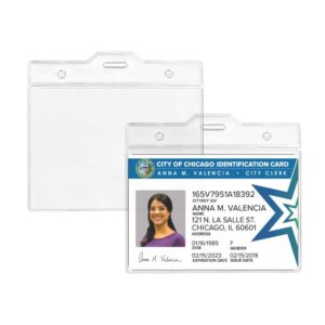 Clear Plastic ID Card Holder