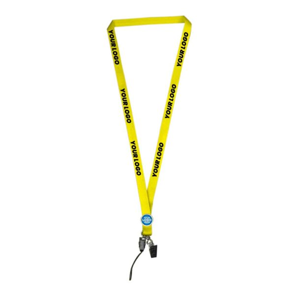 Lanyard with logo 15mm