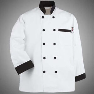 Chef-Jacket-White-with-Apron-with-Contrast-Color