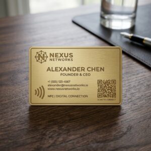Metal Gold NFC Smart Business Card