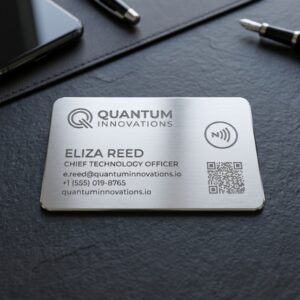 Metal Silver NFC Smart Business Card