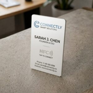 Metal White NFC Smart Business Card